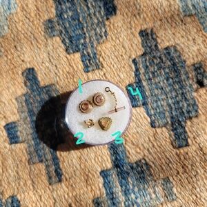 YG/RG sunstone, tourmaline, morganite + spinel